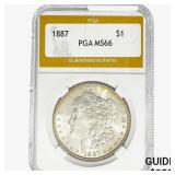 1887 Morgan Silver Dollar PGA MS66