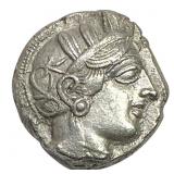 440-404 BC Attica, Athens Silver Tetradrachm Ch BU