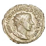 238-244 Roman SIlver Dbl Denarius Gordian III AU+