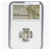 Rome Lucius Verus AD 161-169 Silver Denarius NGC