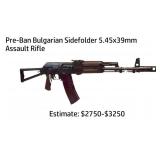 Pre-Ban Bulgarian Sidefolder 5.45x39mm Assault Rif