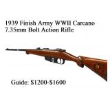 1939 Finish Army WWII Carcano 7.35 Bolt Action Rif