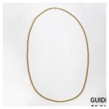 Vintage 14k yg Rope Chain Necklace (26in/13.7g)