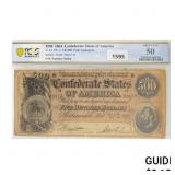 1864 $500 Confederate States of America PCGS 50