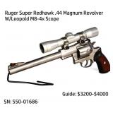 Ruger Super Redhawk .44 Magnum W/Leopold M8-4x Sco