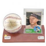 Mickey Mantle 1963 Topps #200 & Signed Baseball