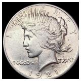 1921 Silver Peace Dollar CLOSELY UNCIRCULATED