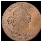 1798 Draped Bust Large Cent LIGHTLY CIRCULATED