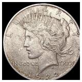 1922-D Silver Peace Dollar NEARLY UNCIRCULATED