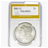 1882-CC Morgan Silver Dollar PGA MS64+