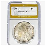 1879-S Morgan Silver Dollar PGA MS67 PL