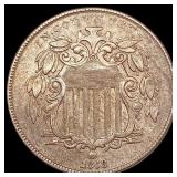 1868 Shield Nickel CLOSELY UNCIRCULATED