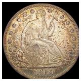 1869 Seated Liberty Half Dollar NEARLY UNCIRCULATE