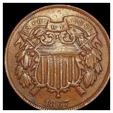 1867 Two Cent Piece CLOSELY UNCIRCULATED