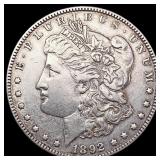 1892 Morgan Silver Dollar NEARLY UNCIRCULATED