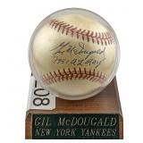 Gil Mcdougald Signed Baseball Yankees 1951 Al Roy