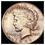 1921 Silver Peace Dollar CHOICE AU