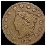 1829 Coronet Head Large Cent NICELY CIRCULATED