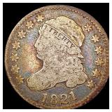 1821 Capped Bust Dime NICELY CIRCULATED