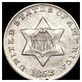 1852 Silver Three Cent UNCIRCULATED