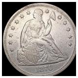 1870 Seated Liberty Dollar CLOSELY UNCIRCULATED