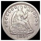 1847 Seated Liberty Half Dime CLOSELY UNCIRCULATED