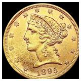 1895 $5 Gold Half Eagle UNCIRCULATED