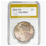 1878 7TF Morgan Silver Dollar PGA MS64