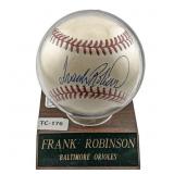 Frank Robinson Signed Baseball Orioles w/ Certific