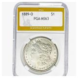 1889-O Morgan Silver Dollar PGA MS63