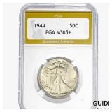 1944 Walking Liberty Half Dollar PGA MS65+