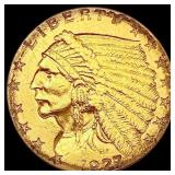 1927 $2.50 Gold Quarter Eagle CLOSELY UNCIRCULATED