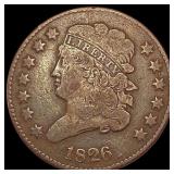 1826 Classic Head Half Cent LIGHTLY CIRCULATED