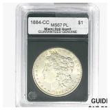 1884-CC Morgan Silver Dollar GG MS67 PL