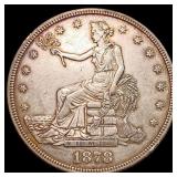 1878-S Silver Trade Dollar CLOSELY UNCIRCULATED