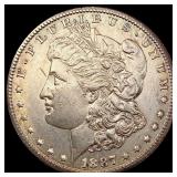 1887-S Morgan Silver Dollar CHOICE AU