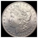 1921-S Morgan Silver Dollar CLOSELY UNCIRCULATED