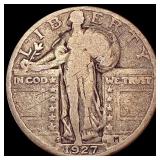 1927-S Standing Liberty Quarter LIGHTLY CIRCULATED