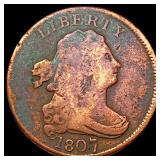 1807 Draped Bust Half Cent NICELY CIRCULATED