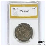 1823 Capped Bust Half Dollar PGA MS62