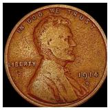 1914-D Wheat Cent ABOUT UNCIRCULATED