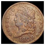 1809/6 Classic Head Half Cent LIGHTLY CIRCULATED