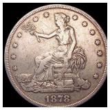 1878-S Silver Trade Dollar ABOUT UNCIRCULATED