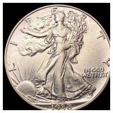 1938-D Walking Liberty Half Dollar NEARLY UNCIRCUL