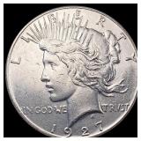 1927 Silver Peace Dollar CLOSELY UNCIRCULATED