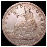 1877-S Silver Trade Dollar ABOUT UNCIRCULATED