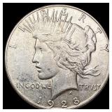 1928-S Silver Peace Dollar CLOSELY UNCIRCULATED