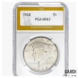 1928 Silver Peace Dollar PGA MS63