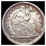 1838 Seated Liberty Half Dime CHOICE AU