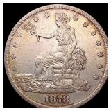 1878-S Silver Trade Dollar ABOUT UNCIRCULATED